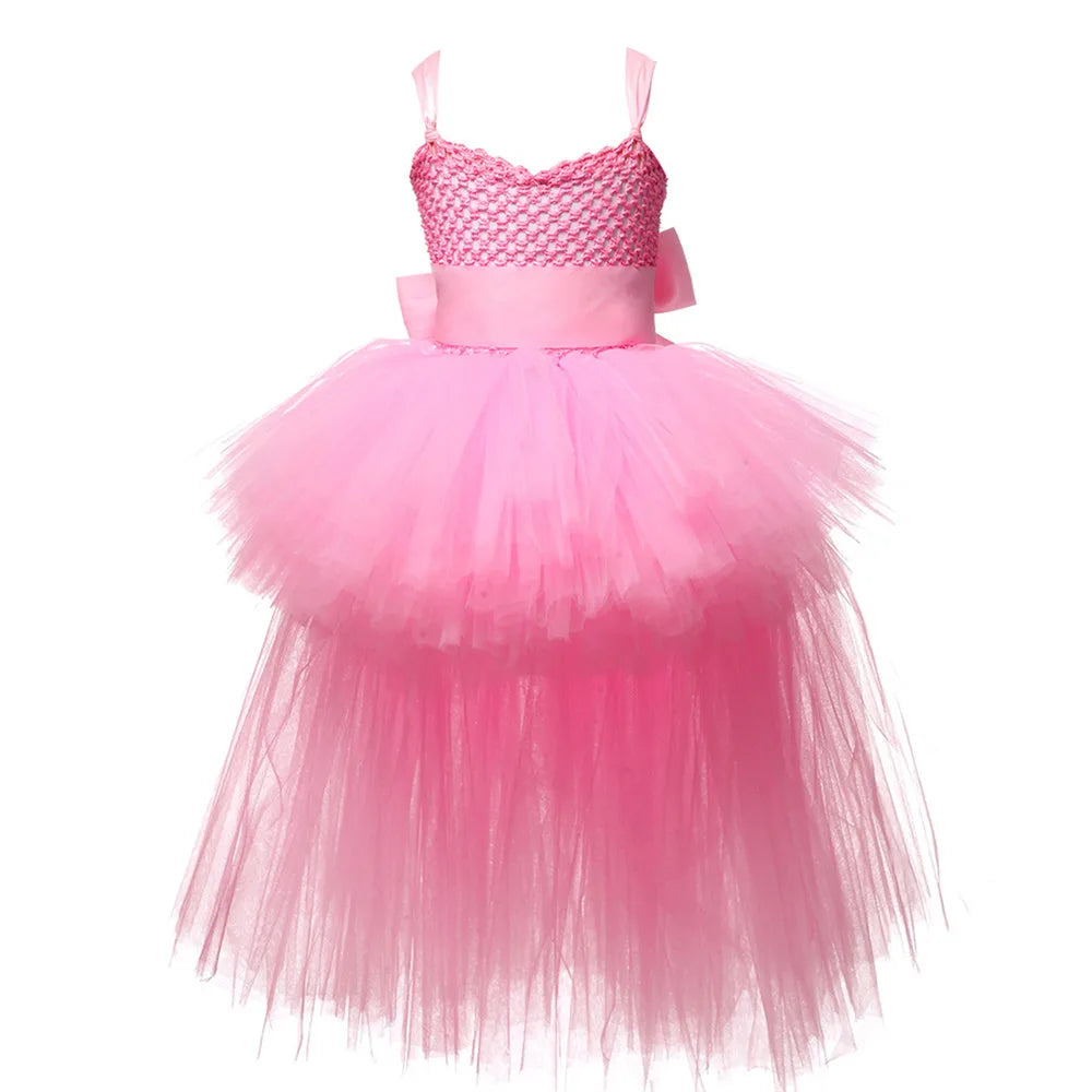 V-neck Tulle Birthday Dresses For Toddler Girl by Baby Minaj Cruz