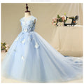 Light Blue Flower Girl Dresses For Weddings by Baby Minaj Cruz