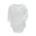 Unisex organic cotton romper Long Sleeve 3Months-24Months White by Baby Minaj Cruz