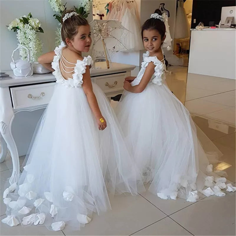 Ivory Flower Girl Dresses For Weddings by Baby Minaj Cruz