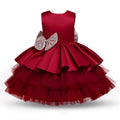 Baby Girl wedding dress Tutu Fluffy Gown Red by Baby Minaj Cruz