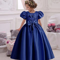 Satin Princess Formal Birthday Princess Dress by Baby Minaj Cruz