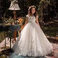 Ivory Butterfly Flower Girl Dresses With Tulle by Baby Minaj Cruz