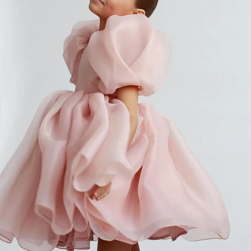White Ball Gowns Wedding Guest Dresses For Children Pink by Baby Minaj Cruz