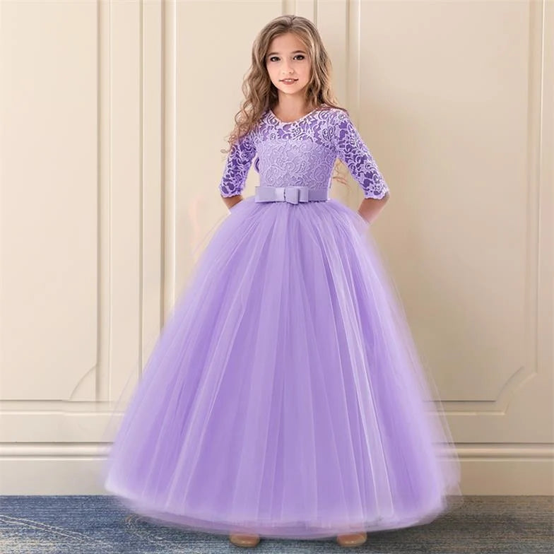 Elegant Flower Girl Dress for Weddings Purple by Baby Minaj Cruz