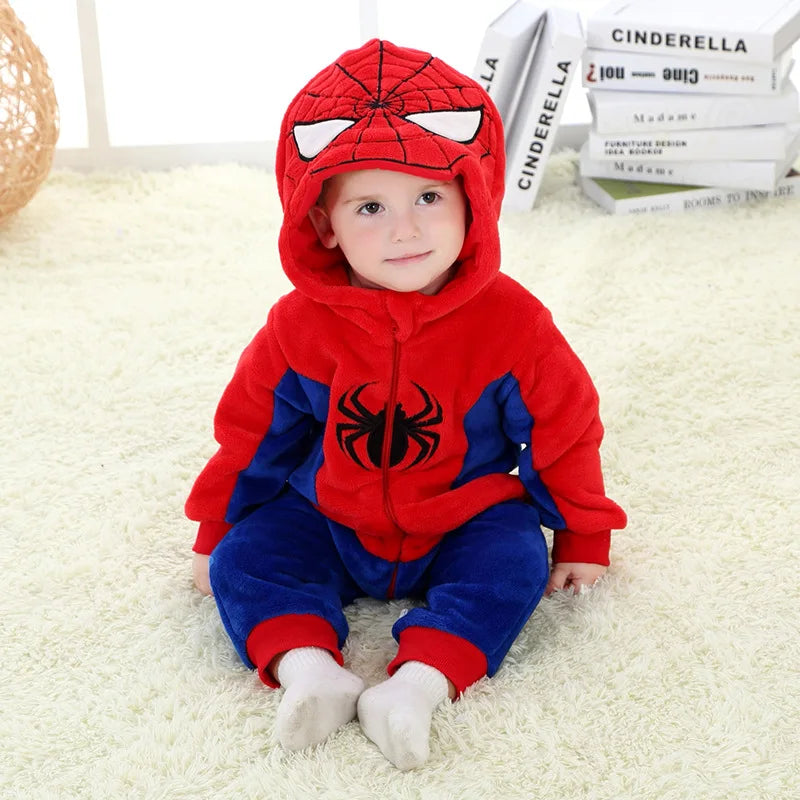 Superhero halloween romper costume Toddler Spring Dress red by Baby Minaj Cruz