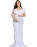 Plus Size Bohemian Maternity Photoshoot Dress by Baby Minaj Cruz