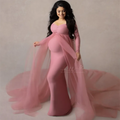Long Tulle Maternity Photography Dress by Baby Minaj Cruz