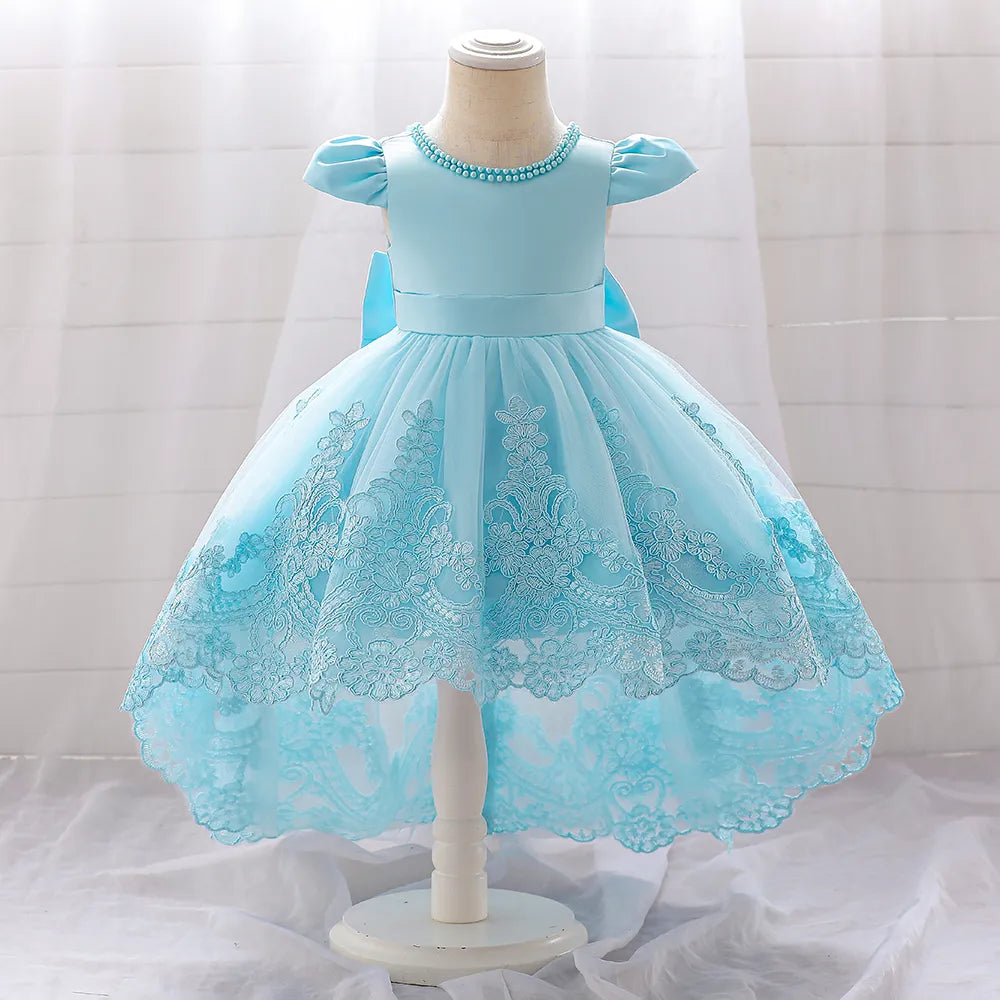 Baby Girls 1st Birthday Infant Dresses light blue by Baby Minaj Cruz