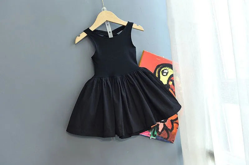 Sleeveless Black Tutu dress Backless Off Shoulder For Toddler by Baby Minaj Cruz