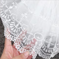 Embroidery Flower Beaded White Baptism Gown by Baby Minaj Cruz