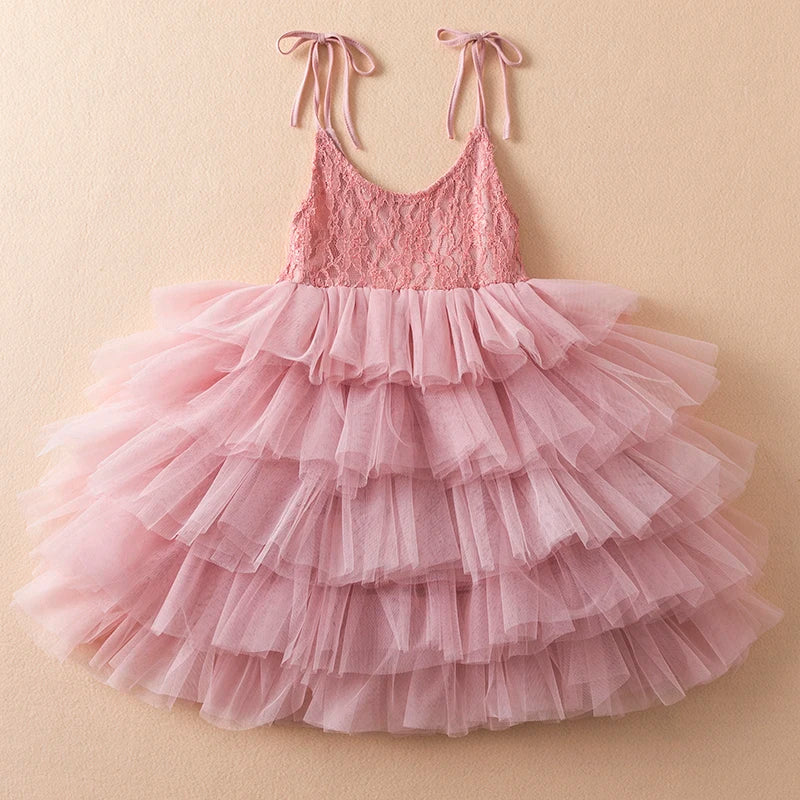 Princess Tutu Dress Birthday Party Gown With Lace by Baby Minaj Cruz