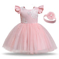 Elegant A-Line Knee Length Sleeveless Flower Girl Dresses PINK by Baby Minaj Cruz
