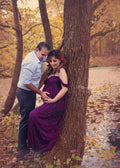 Long Maternity Dresses For Photography purple by Baby Minaj Cruz