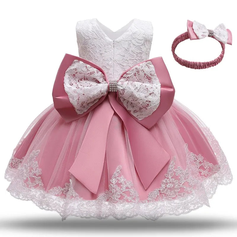 Baby Girl wedding dress Tutu Fluffy Gown by Baby Minaj Cruz