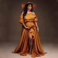 White Cotton Boho Maternity Maxi Dress by Baby Minaj Cruz