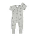 Newborn infant sweatshirt romper Long Sleeve Toddler Outfits grey by Baby Minaj Cruz