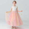 Ankle Length first birthday princess dress pink by Baby Minaj Cruz