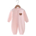 Cartoon Muslin Newborn Baby Long Sleeve Romper Pink by Baby Minaj Cruz