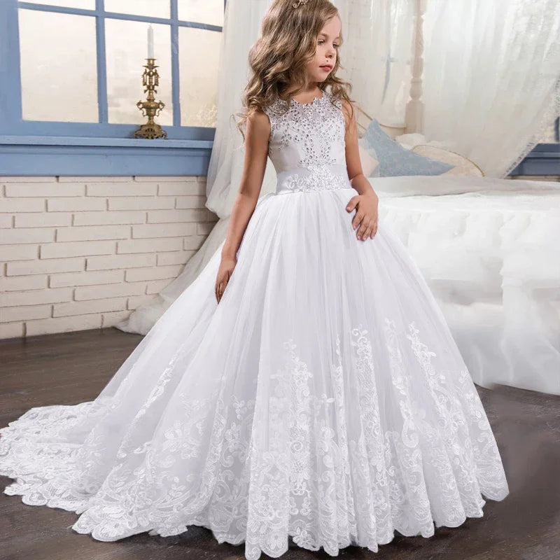 Party Prom Gown Wedding Evening Baby Flower Girl Dresses by Baby Minaj Cruz