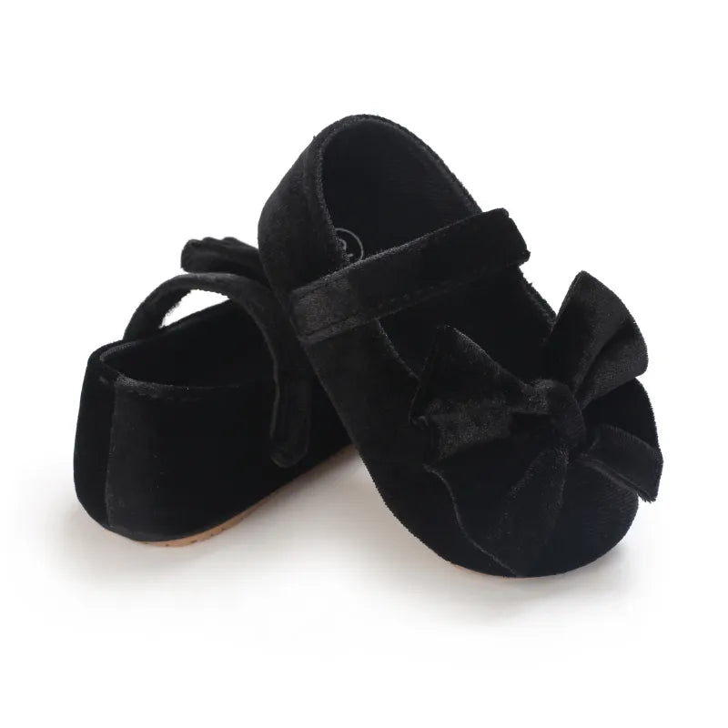 Baby Girls Infant Bow Flat Shoes by Baby Minaj Cruz