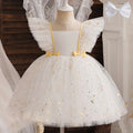 Sequined 1st Birthday Dress For Baby Girl With Tulle blue by Baby Minaj Cruz