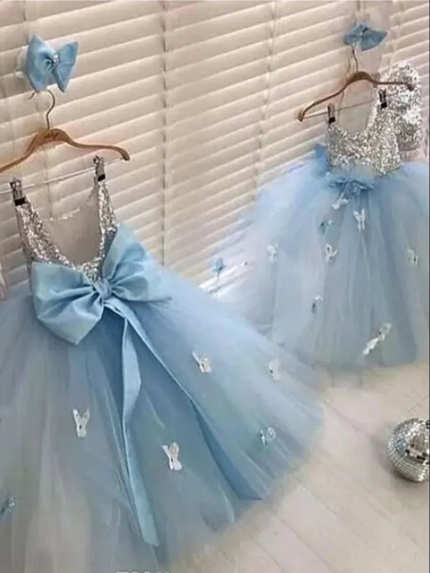 Blue 1st Birthday Tutu Ball Gown Dress BLUE by Baby Minaj Cruz
