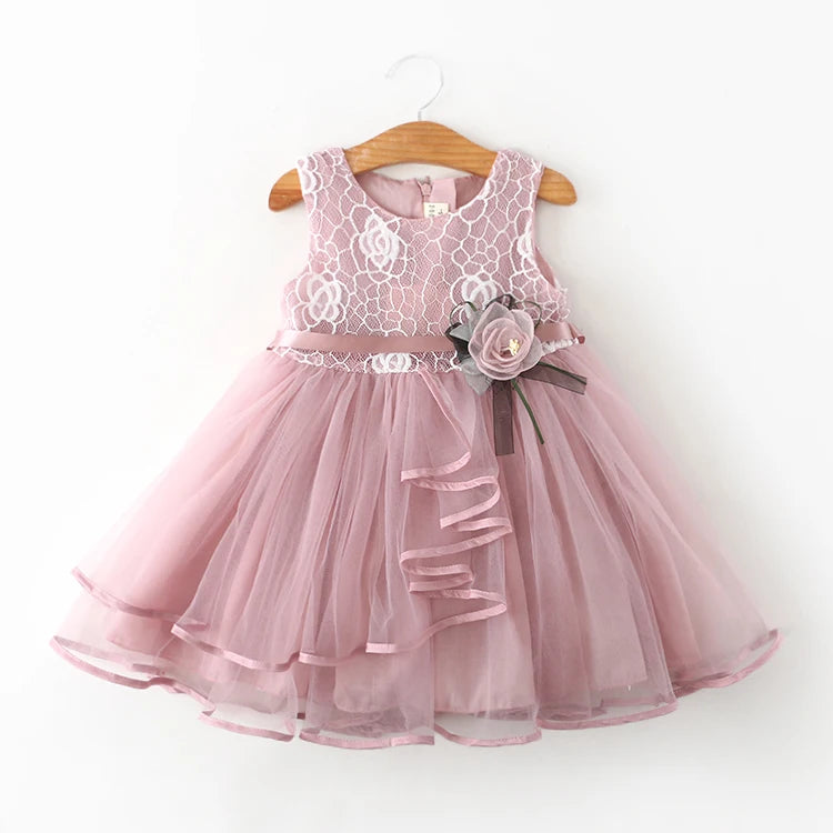 Fluffy Cake Smash Dresses For Toddler dark pink by Baby Minaj Cruz