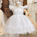 Elegant Dress for Evening Party Princess Gown White by Baby Minaj Cruz