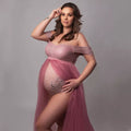 Tulle Dress Maternity Photography Bodysuit Pink by Baby Minaj Cruz