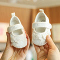 Cute White Lace Baby Girl Shoes off-White by Baby Minaj Cruz