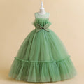 Summer Toddler Tulle Sleeveless Bridesmaid Dresses green by Baby Minaj Cruz