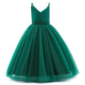 Red Princess Flower Girl Dresses for Wedding Green by Baby Minaj Cruz