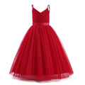 Red Princess Flower Girl Dresses for Wedding Red by Baby Minaj Cruz