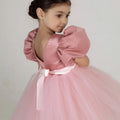Ruffled Sleeves Toddler Baby Girl Birthday Dress pink by Baby Minaj Cruz