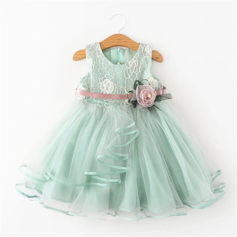 Fluffy Cake Smash Dresses For Toddler green by Baby Minaj Cruz