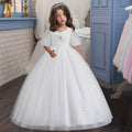 Princess Ankle-Length Flower Girl Dress Lace Tulle Sleeveless by Baby Minaj Cruz