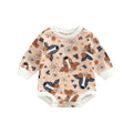 Newborn Infant Sweatshirt Romper Floral Print Long Sleeve by Baby Minaj Cruz