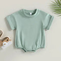 Unisex Infant Bubble Romper Short Sleeve Oversized T-Shirt green by Baby Minaj Cruz