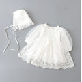 Ivory Toddler Baptism Dress 0-24M For Baby Girl Ivory by Baby Minaj Cruz