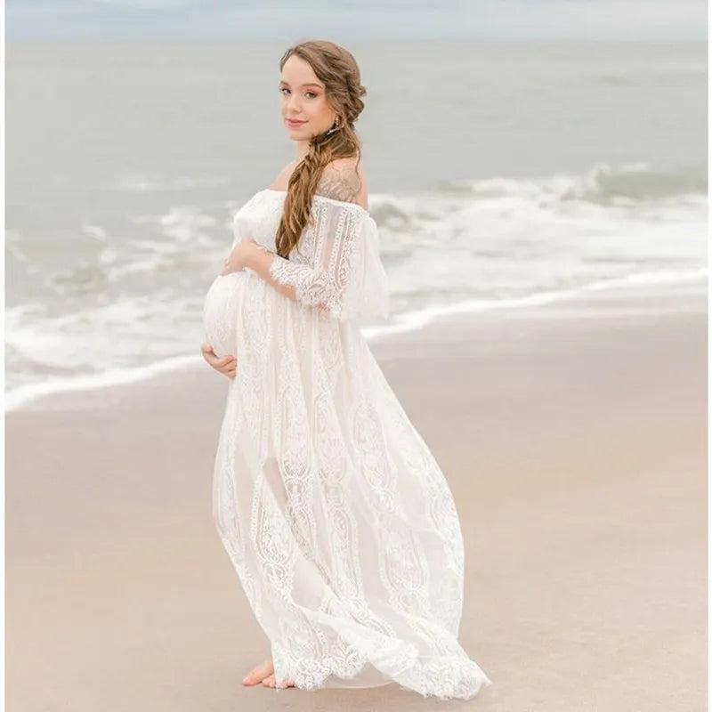 Summer Boho Maternity Lace Dresses by Baby Minaj Cruz