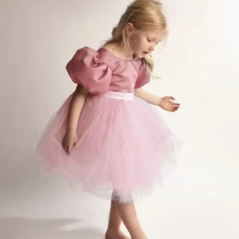 Sequin Hot Pink First Birthday Dress Prom Clothes by Baby Minaj Cruz