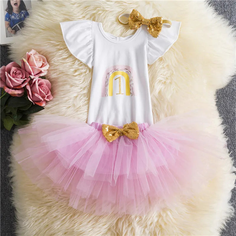 New Born Tutu 1st Birthday Dress For Baby Girl by Baby Minaj Cruz