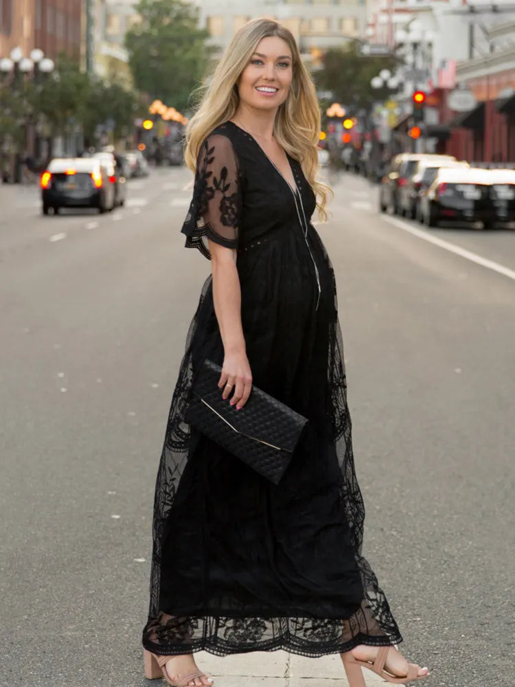 Pregnancy Photoshoot Maxi Dress by Baby Minaj Cruz