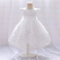 Embroidery Girls Birthday Party Princess Dresses white by Baby Minaj Cruz
