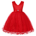 Causal Baby Girl Tutu Princess Dress Red by Baby Minaj Cruz