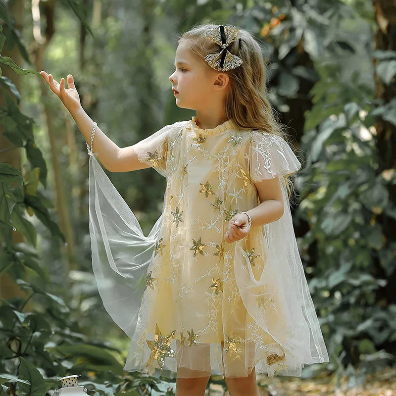 Short Sleeves sequined princess Birthday dresses by Baby Minaj Cruz