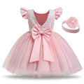 Baby Girl wedding dress Tutu Fluffy Gown Light Pink by Baby Minaj Cruz