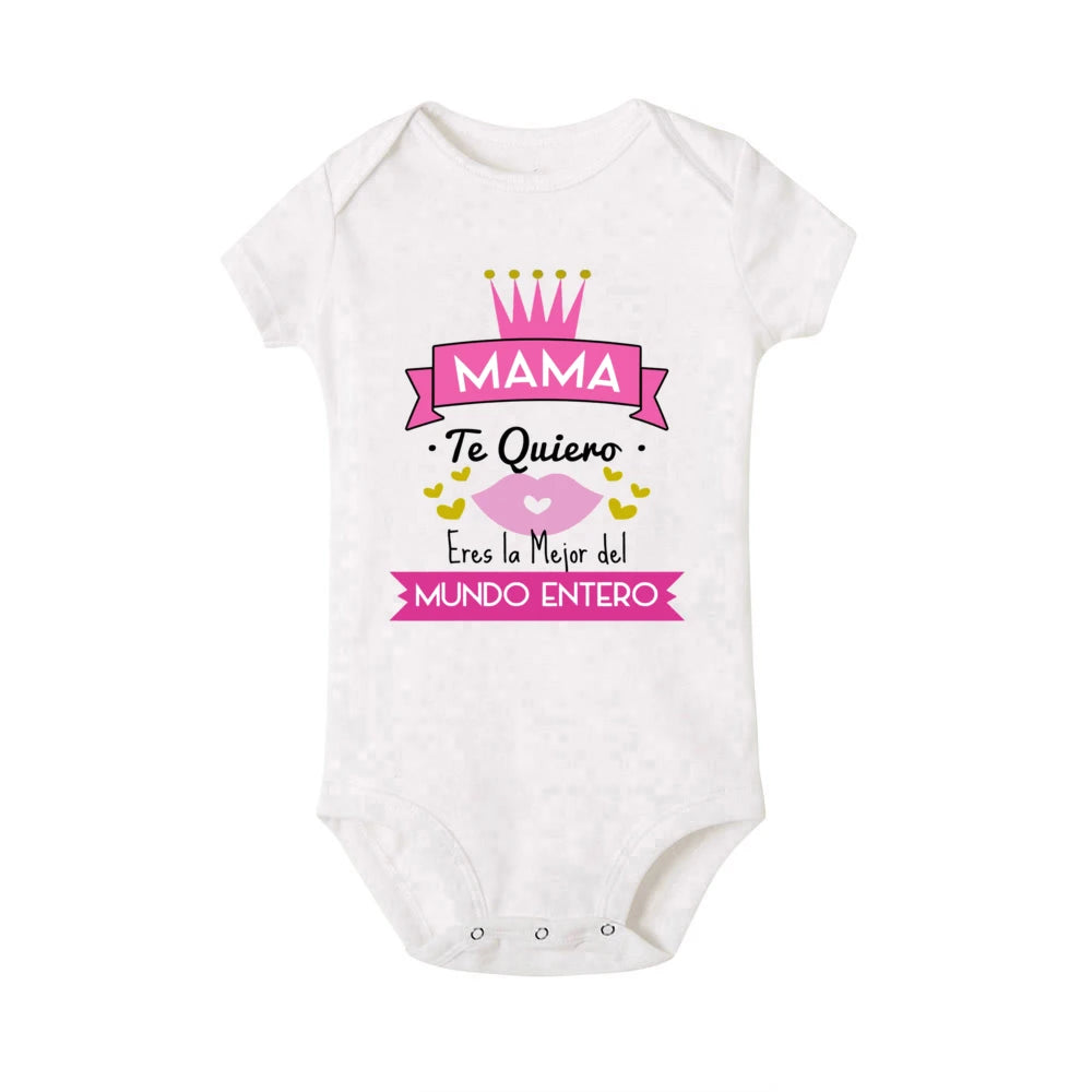 Newborn Short Sleeve rompers for babies White by Baby Minaj Cruz