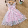 Embroidery Sleeveless butterfly wings fairy Dress For Girl Pink by Baby Minaj Cruz